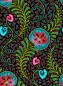 Preview: Baumwolle Patchwork - Odile Bailloeul - Tropicalism - Small Orchidees Dark